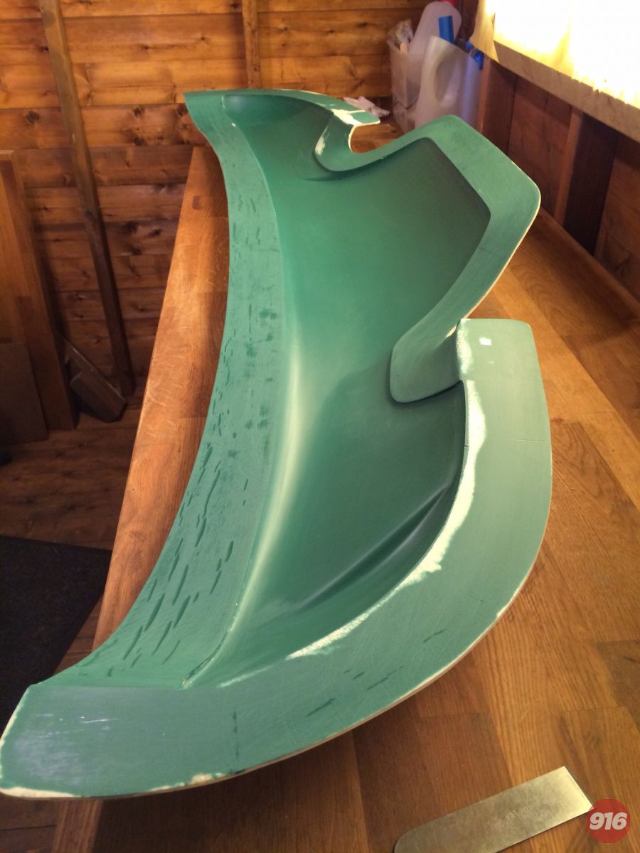 Thte mould joint is tweaked to suit my final fit and all rough edges removed